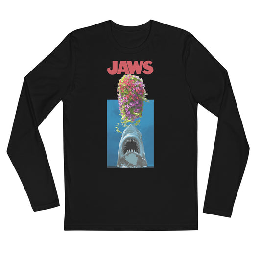 Jaws - Next Level Fitted Long Sleeve T-shirt