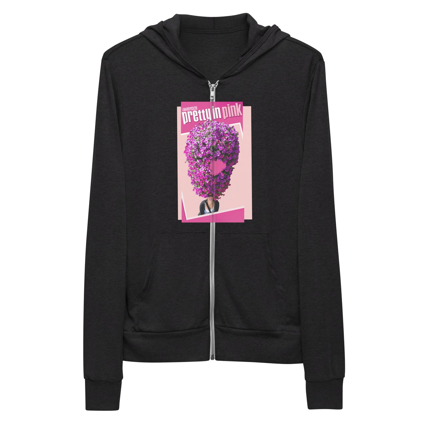 Pretty In Pink - Bella + Canvas Lightweight Zip Hoodie