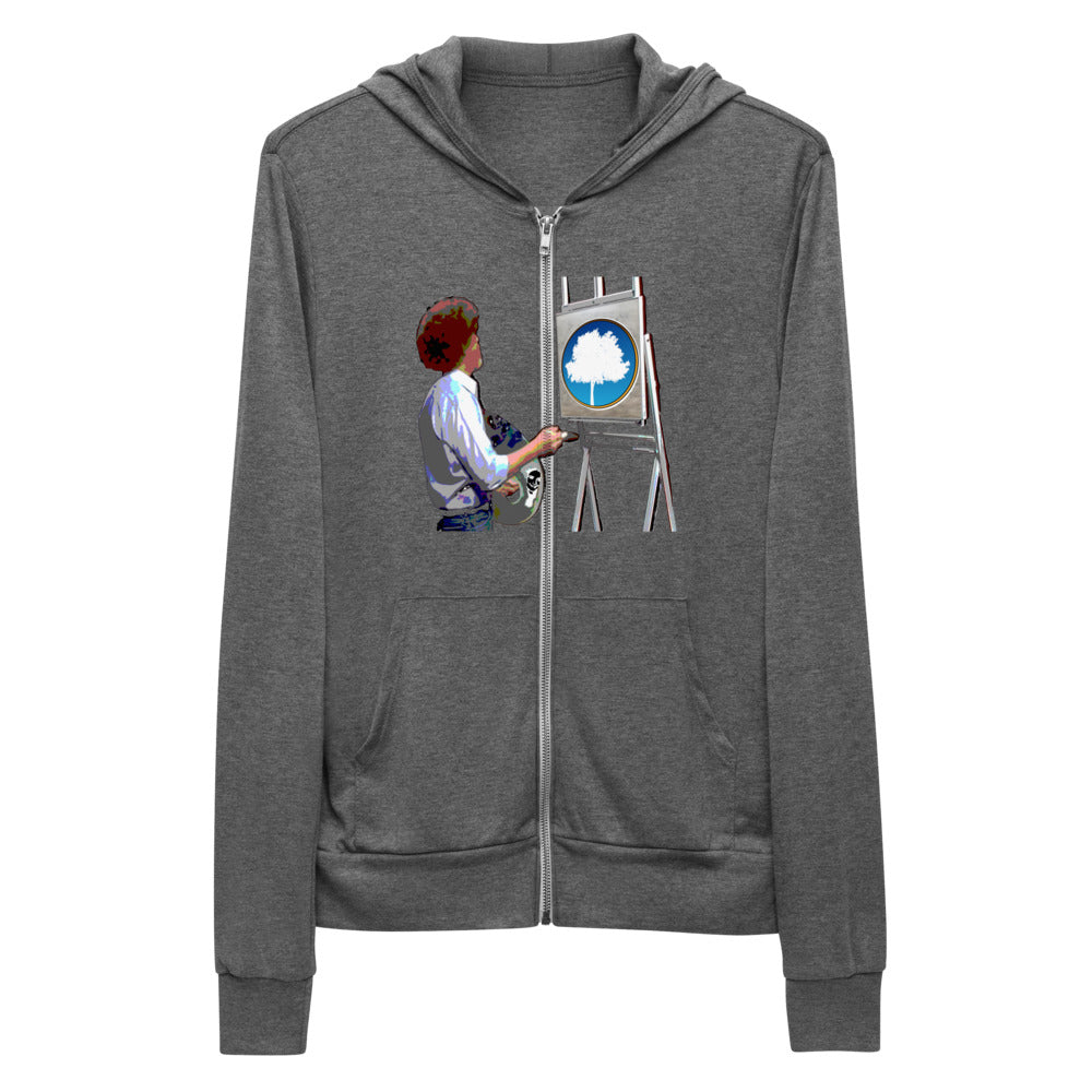 Happy Tree - Bella + Canvas Lightweight Zip Hoodie