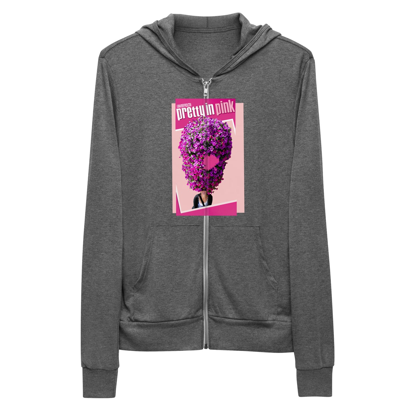 Pretty In Pink - Bella + Canvas Lightweight Zip Hoodie