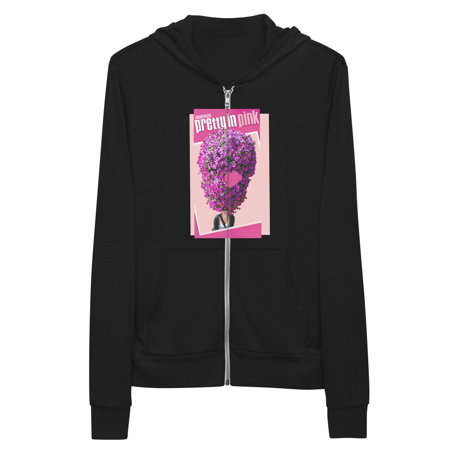 Pretty In Pink - Bella + Canvas Lightweight Zip Hoodie