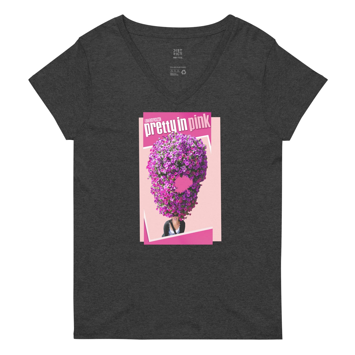 Pretty In Pink - District Women’s V-Neck T-shirt