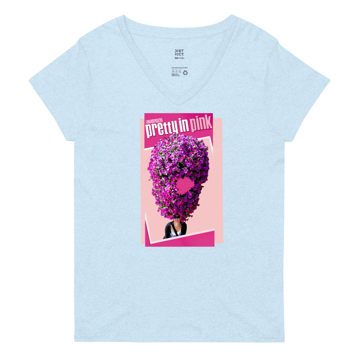 Pretty In Pink - District Women’s V-Neck T-shirt