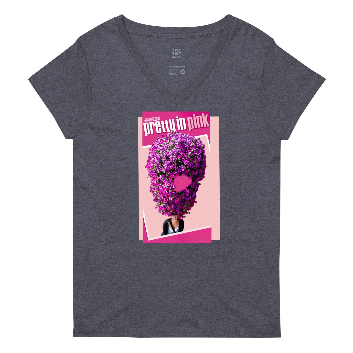 Pretty In Pink - District Women’s V-Neck T-shirt