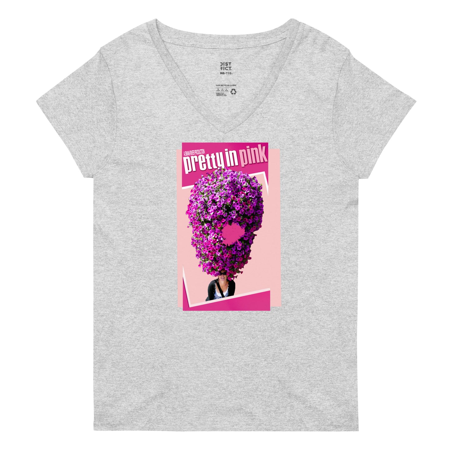 Pretty In Pink - District Women’s V-Neck T-shirt